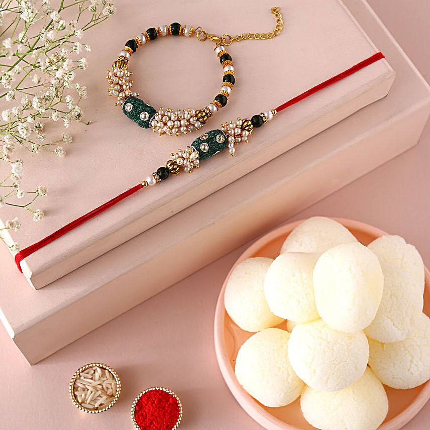 Sneh Pearl Bhaiya Bhabhi Rakhi & Rasgullas