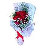 Lovely Red Rose Bouquet- 24Pcs