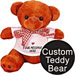 Personalized Teddy Bear With Custom Message TShirt