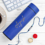 Minimalistic Evil Eye Rakhi & Personalised Bottle