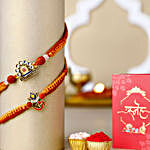 Om Namah Shivay Rakhi Duo & choco Treats