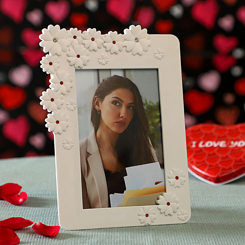 Flower Design Photo Frame