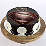 Superman Logo Chocolate Photo Cake