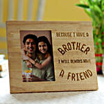 Personalised Bhai Dooj Wooden Frame