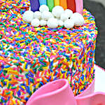 Rainbow Sprinkles Black Forest Cake 3 Kg Eggless