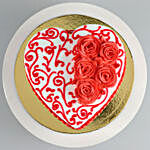 Rosy Heart Chocolate Cake 500 Gms