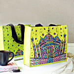 Quirky Taj Mahal Doodle Art Tote Bag