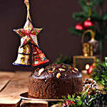 Plum Cake With Paper Mache Star &  Bells