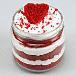 Heart Red Velvet Cake Jar Set of 4