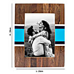 Personalised Blue and White Pretty Wooden Photo Frame