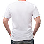 Personalised White Cotton T Shirt- Small