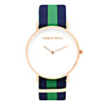 Classic Blue Green Strap Watch