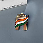 India Gate Themed Multicoloured Metal Lapel Pin