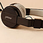 Pebble Echo Black & White Wired Stereo Headphone