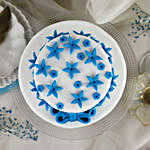 Blue Bow 2 Tier Truffle Cake 15 Kg