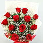 Confetti Of Loves Red Color Roses Bouquet