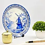 Kolorobia Blue Pottery Inspired Home Decor Wall Plate