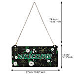 Floral Welcome Wall Hanging