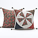 Quilted Barmeri Cushion Cover- 5Pcs