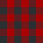 Elegant Checks Tablecloth- Red & Black