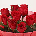 Vivid  10 Red Roses Bouquet