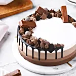 Chocolate Trio Eggless Cake- Half Kg