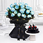 Starry Nightfall Bouquet & Truffle Cake Constellation