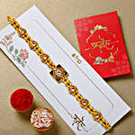 Golden Glamour Bracelet Rakhi