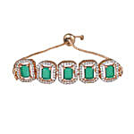 Estele Emerald Charm Bracelet-P