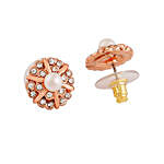 Estele Flower Designer Stud Earrings