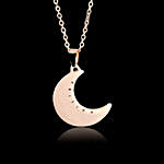 Personalised Moon Beauty Gold Touch Pendant