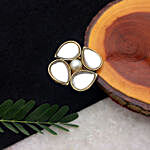 Paya Kundan & Pearl Elegance Ring