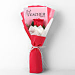 Best Teacher Ever Red Rose Bouquet