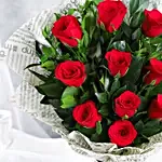 Elegant Vibe Red Roses Bouquet