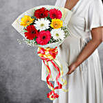 Mixed Brilliance Gerbera Flower Bouquet