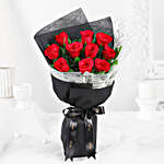 Premium Red Roses Double Wrapped Bouquet