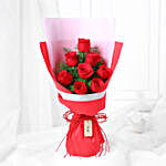 Bouquet Of 8 Royal Red Roses