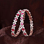 Glimmering Grace Pink Bangle Set 2.4