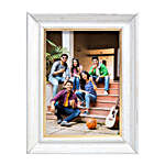 Wooden White Table Top Photo Frame