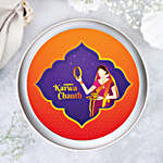 Karwa Chauth Theme Chocolate Cake- Half Kg