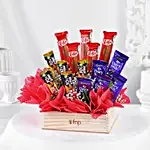 Assorted Chocolates Surprise Arrangement