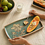 Ellementry Iris Serving Platter