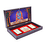 Brown & Blue Gold Foil Sai Baba Pooja Box