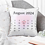 Personalised Calendar Cushion