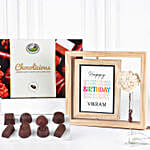 Personalised Rotating Frame N Chocolicious Gift Box