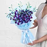 Mesmerising Blue Orchids Bouquet