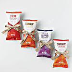 Cultural Charm Ethnic Rakhi Duo & Spicy Nuts Goodness Gift Set