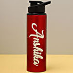 Personalised Name Red Bottle