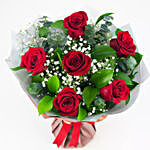 Bouquet of 6 Beautiful Roses