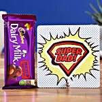 Super Dad Table Top and Chocolate